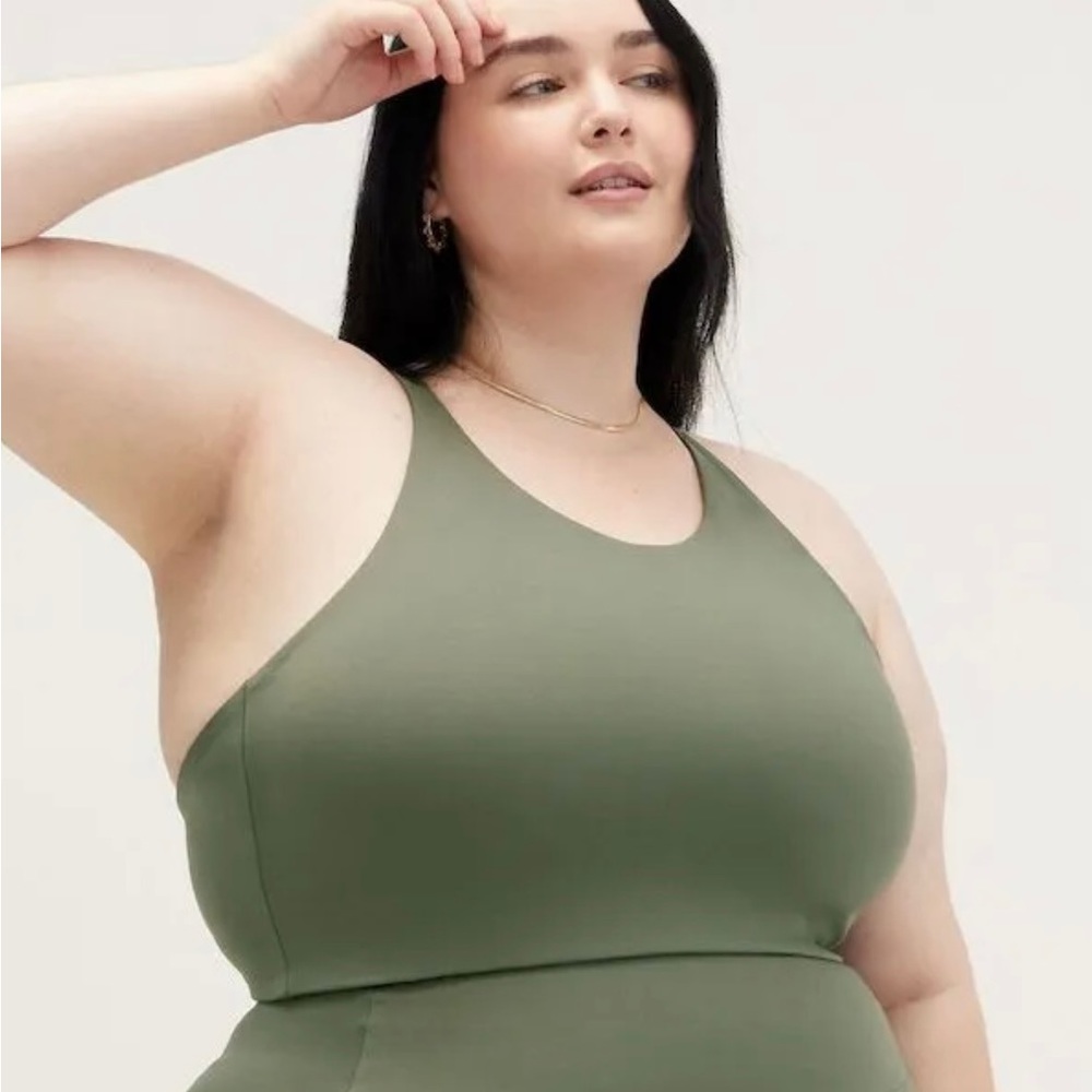 Girlfriend Collective Topanga Bra in Thyme